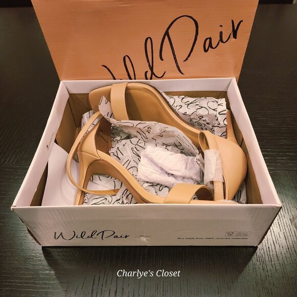 Wild Pair‎ Bethie Open-Toe Nude Minimalist Capsule Heels 10M NWB - Picture 14 of 15